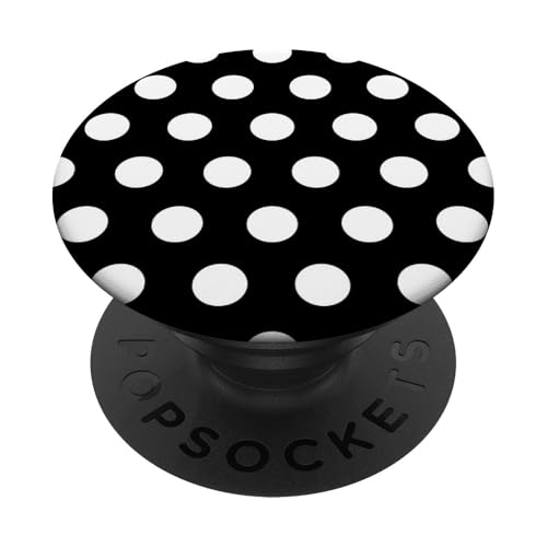 Polka Dot Colorful Black And White PopSockets PopGrip: Swappable Grip for Phones & Tablets PopSockets Adhesive PopGrip