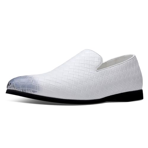 Men's Dress Shoes Oxfords Slip on Shoes Casual Business Oxford Leather Shoes Formal Dress Loafers Low Top Work Dress Shoes