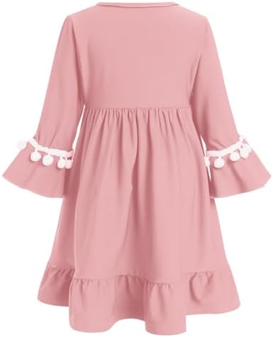 AWIBMK Baby Girls Two-Piece Abaya Dubai Turkey Prayer Maxi Dress + Full Cover Hijab Muslim Long Sleeve Robe Islamic Clothing