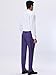 Lars Amadeus Men's Striped Dress Pants Straight Fit Color Block Business Stripe Trousers 36 Navy Purple