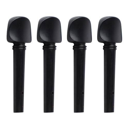 4 Uds Clavijas De Afinación De Viola Clavijas De Afinación De Cuerdas De Madera De Ébano Clavijas De Afinación De Eje De Cuerdas De Violonchelo Para Accesorios De Reemplazo