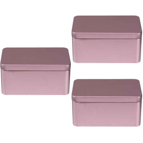 Anneome Weißblechbox 3Er Set 5.12X3.15X7.09In Tragbarer Teeblatt-Vorratsbehälter Süßigkeiten Organizer Aufbewahrungsbox Für Zuhause Und Reise