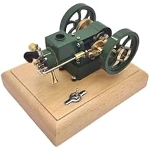 Engine Model Kits, 1.6CC Hit and Miss Evaporative Four-Stroke Horizontal Water-Cooled Gasoline Engine Internal Combustion Engine Mini Engine Model Kit, Physics Science Engine Kit