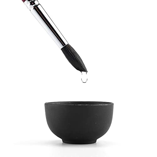 Transon 6Pcs Natural Hair Long-Handle Round Paint Brush Set For Watercolor Gouache Ink Acrylic Painting #TOP2