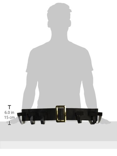 amscan 392364 Black Vinyl Faux Leather Drinking Belt3