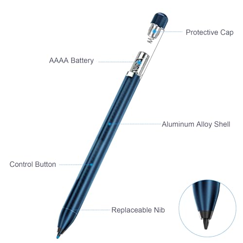 Image of Stylus Pen for Microsoft Surface (2500h Working Hours, Smooth Writing),Work for Surface Pro 11 /10 /9 /8 /X /7+ /7 /6 /5 /4 /3, Surface Go 4 /3 /2 /1, Surface Laptop /Studio /Book 5 /4 /3 /2 /1 for Students&Doers