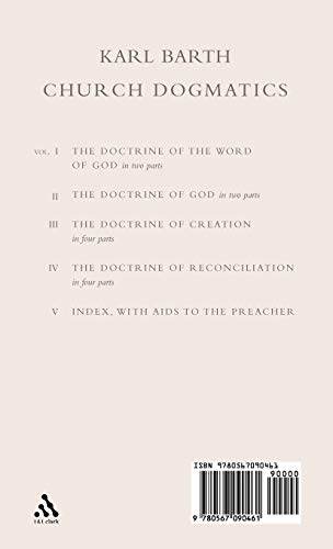 Church Dogmatics: Volume 5 - Index, with Aids to the Preacher: VOLUME 1