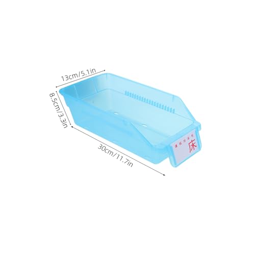 Boîtes de rangement pour remède bleues Yardwe empilables avec compartiments - 3