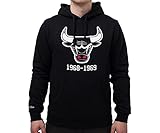 Mitchell & Ness NBA Chicago Bulls Team Logo Hoodie Sweatshirt (XL) Black