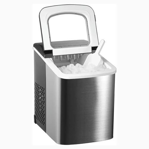 Fabricadora de hielo de encimera compacta 26 lbs diario miniatura 3