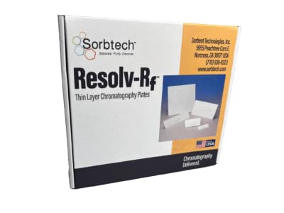Resolv-Rf TLC Plates, Silica Hard Layer, w/UV254, Glass Backed, 250um, 20x20cm, 25/pk