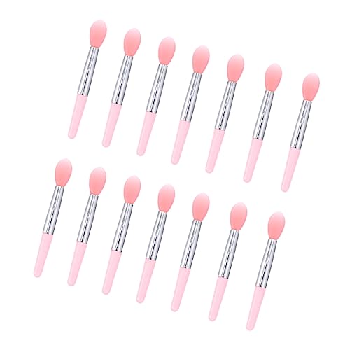 Ipetboom 1Set Lip Mask Silicone Brush Transparent Handle Non Stick Lipstick Applicators for Precise Makeup Application for Lipstick Lovers and Beginners