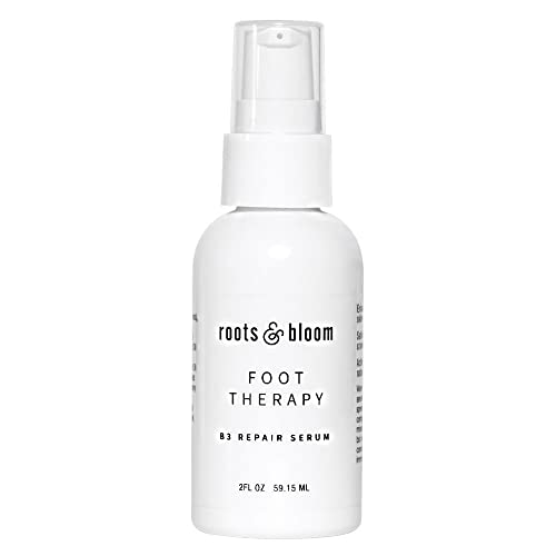 Roots & Bloom Vitamin B3 Foot Repair Serum With Hyaluronic Acid, Moisturizing Treatment Softens Rough Dry Skin #TOP27