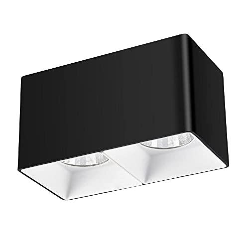 Spot LED pour salon et chambre plafonnier 2 voies blanc froid