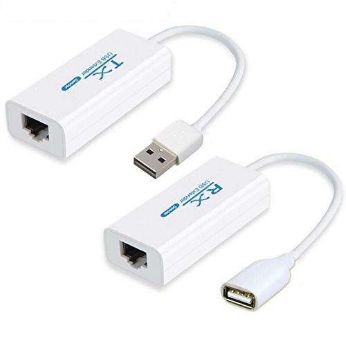 Microware 200 Meter USB Male to RJ45 + USB Female USB Over Cat5/5e/6 Extension Adapter Up to 200 Meter Length USB LAN Extender-image-46