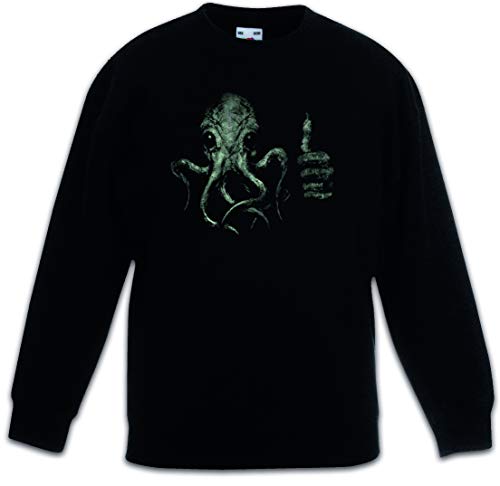 Sweat-shirt noir enfant Cthulhu confortable qui résiste aux lavages