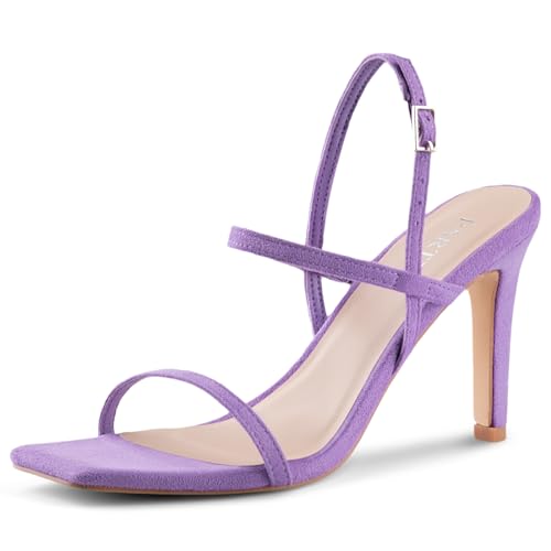 Image of Women's Strappy High Heeled Sandals Open Toe Ankle Strap heels Comfy Weddings Shoes