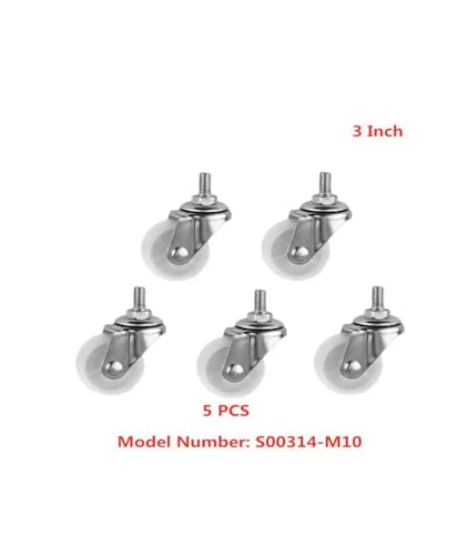 Roulette filetée de 3 pouces pour remplacer les roues de meuble usées - 2