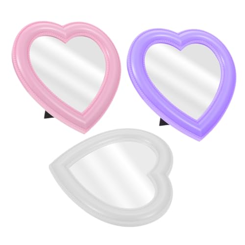 Espejo de maquillaje corazón 3 piezas FRCOLOR