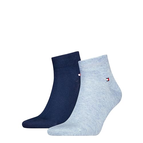 Tommy Hilfiger Herren Quarter Sock Light Blue Melange 43-46 EU