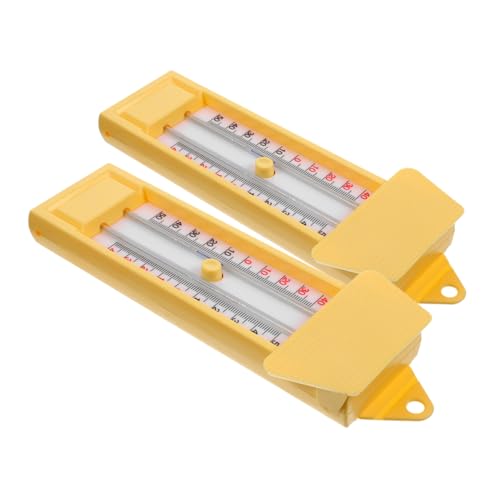 DECORNIJIA 2 Piezas Termómetro Habitación Unidades Termómetro Invernadero Resistente Alta Temperatura Montaje Múltiple Fácil Lectura Pantalla Dual ºc ºf