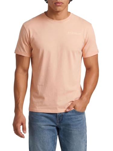 DENIMFY Tshirt Herren Regular Fit DFDiego 3er Set Pack Logo Stick Rundhals Kurzarm Sommer Tee Shirt, Größe:S, Farbe:Pack 4 (Yellow, Peach… – Ansicht 2