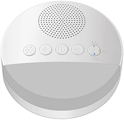 White Noise Sleep Machine Built-in 6 Som suave Luz de respiração ...