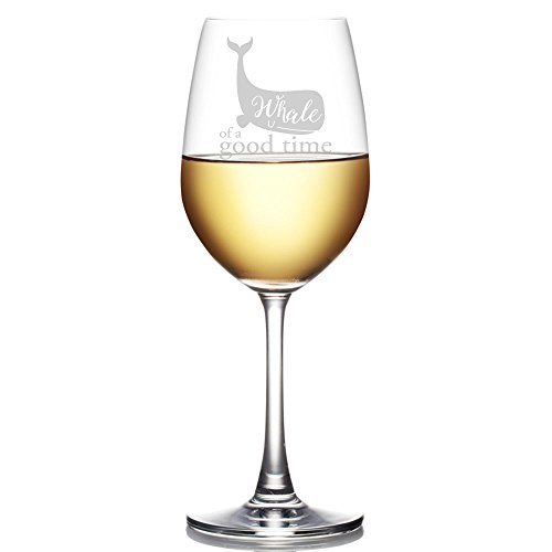 Whale of a Good Time Engraved 18-ounce Wine Glass