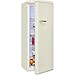 Produktbild Exquisit Retro-Kühlschrank, ohne Gefrierfach, 229 Liter, groß, 5 Ablagen, Gemüsefach, Temperaturregelung, RKS325-V-H-161E magnolienweiss