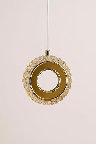 Image of FILLISKA 3 in1 Colour Changing LED Luxurious Hanging /Pendant Light (FrenchGold-MX8117)