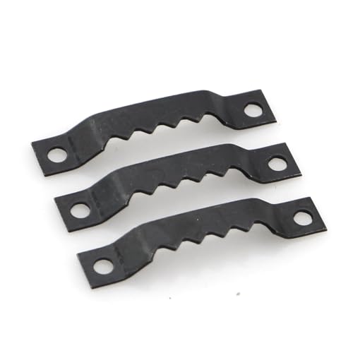Image of 100PCS 39mm Black Small Serrated Picture Hooks Steel Easel with Screws Decoration Hardware Accessories for Hanging Artworks and Digital Paintings