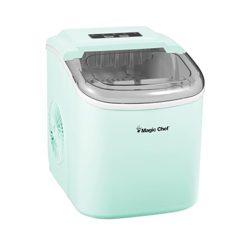 Fabricadora de hielo portátil Magic Chef 27 lb verde menta miniatura 3