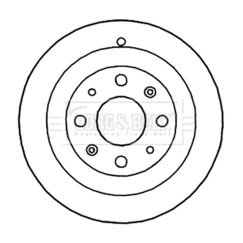 Borg & Beck BBR7195 Tamburo del Freno