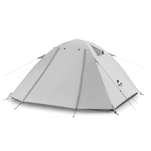 Naturehike P-Series 4 Seasons Tienda de Campaña para 2-3 Personas, Tienda de Campaña Ultraligera para Mochileros, Tienda Familiar con Protección UV para Actividades al Aire Libre