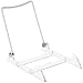 GIBSON HOLDERS 2PL Display Stand with Clear Base, Medium, White, 12-Pack