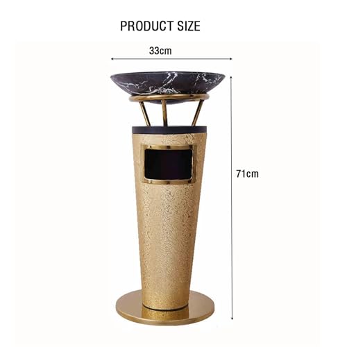 Cendrier vertical extérieur pour cigarettes et mégots avec bac de vidage amovible