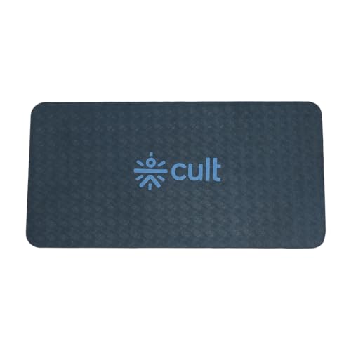 CULT EVA Yoga Knee Pads for Men & Women (Pack of 2) Blue 20mm Thick Non-Slip Joint Support Cushion for Yoga, Pilates, Meditation & Floor Exercises Lightweight, Durable & Portable Fitness Accessory