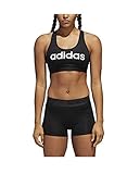 adidas Womens Logo Climacool Workout Sports Bra, Black (Small)