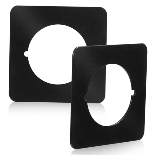 LOORGVEL 2個ドアノブバックプレート ステンレス鋼製 ドアロック補強用カバープレート デッドボルト対応 内引き戸用 丸み加工で 設計 取り付け簡単