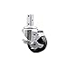Swivel Square Stem Caster w/3? x 1.25? Black Phenolic Wheel ? 7/8? x 2? Square Stem with (3) 17/64? Diameter Mounting Holes & Top Lock Brakes ? 300 lbs. Capacity/Caster ? Service Caster Brand