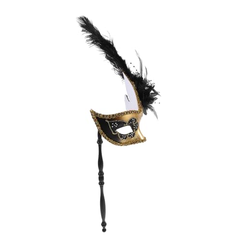 TOGEVAL Masquerade for Women Elegant Feathered Carnival Mask for Costume Parties Halloween Cosplay Events Lightweight and Design