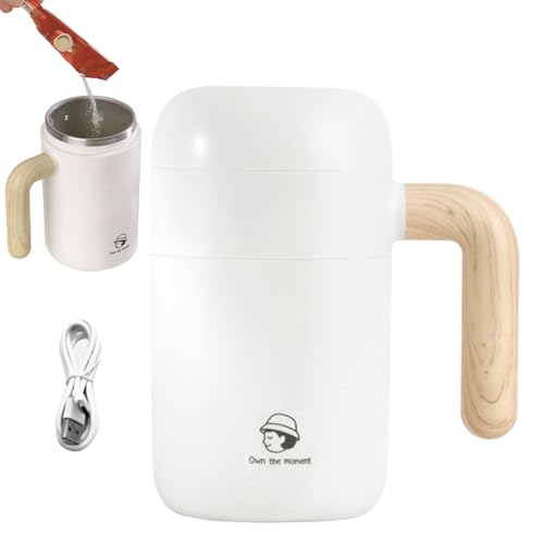 Generico Café con mezcla automática: inteligente magnética silenciosa | batidora de leche, cacao, té, zumo de chocolate caliente | Accesorio para bebidas, hogar, oficina, viaje,