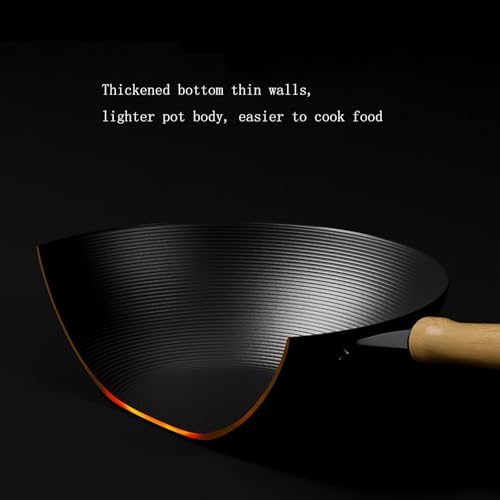 Wok de Hierro con Tapa, Fondo Plano, 28 cm miniatura 7