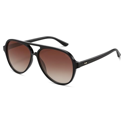 Image of SOJOS Classic Polarized Aviator Sunglasses for Women Men, Retro Trendy Aviators Shades SJ2201