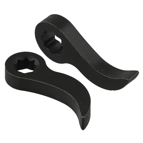 Lot de 2 adaptateurs de pied-de-biche pour démontage de demi-arbre de 1,27 cm et 9,5 mm, têtes métalliques pour une utilisation avec barre de disjoncteur à cliquet, outils de réparation d'essieu de