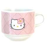 サンリオ (SANRIO) 「 ハローキティ 」 マグカップ スタックマグ 約250ml 50周年 キルトデザイン ピンク 日本製 505130