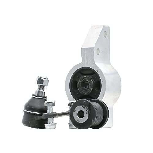 RIDEX Kit Réparation Suspension Avant Gauche/Droit – Avec Rotule & Support Caoutchouc – Compatible Renault Laguna I
