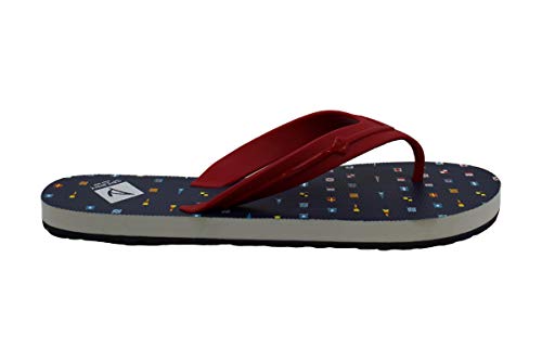 Sperry Womens Rubber Open Toe Beach Flip Flops, Nautical Flag Print, Size 6.0 #TOP3