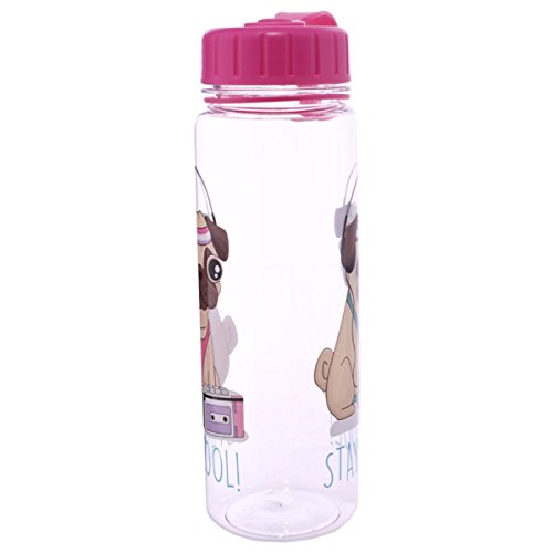 Borraccia da 500 ml con design cane cagnolino Pug