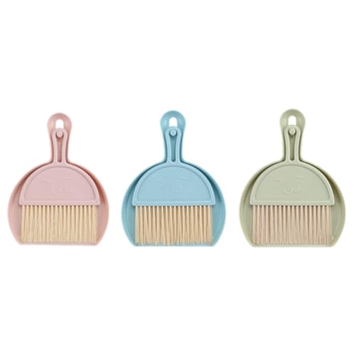 Surakey Dustpan and Brush Set Cleaning Tools Desktop Broom Bristle Brush for Efficient Tabletop Sweeping